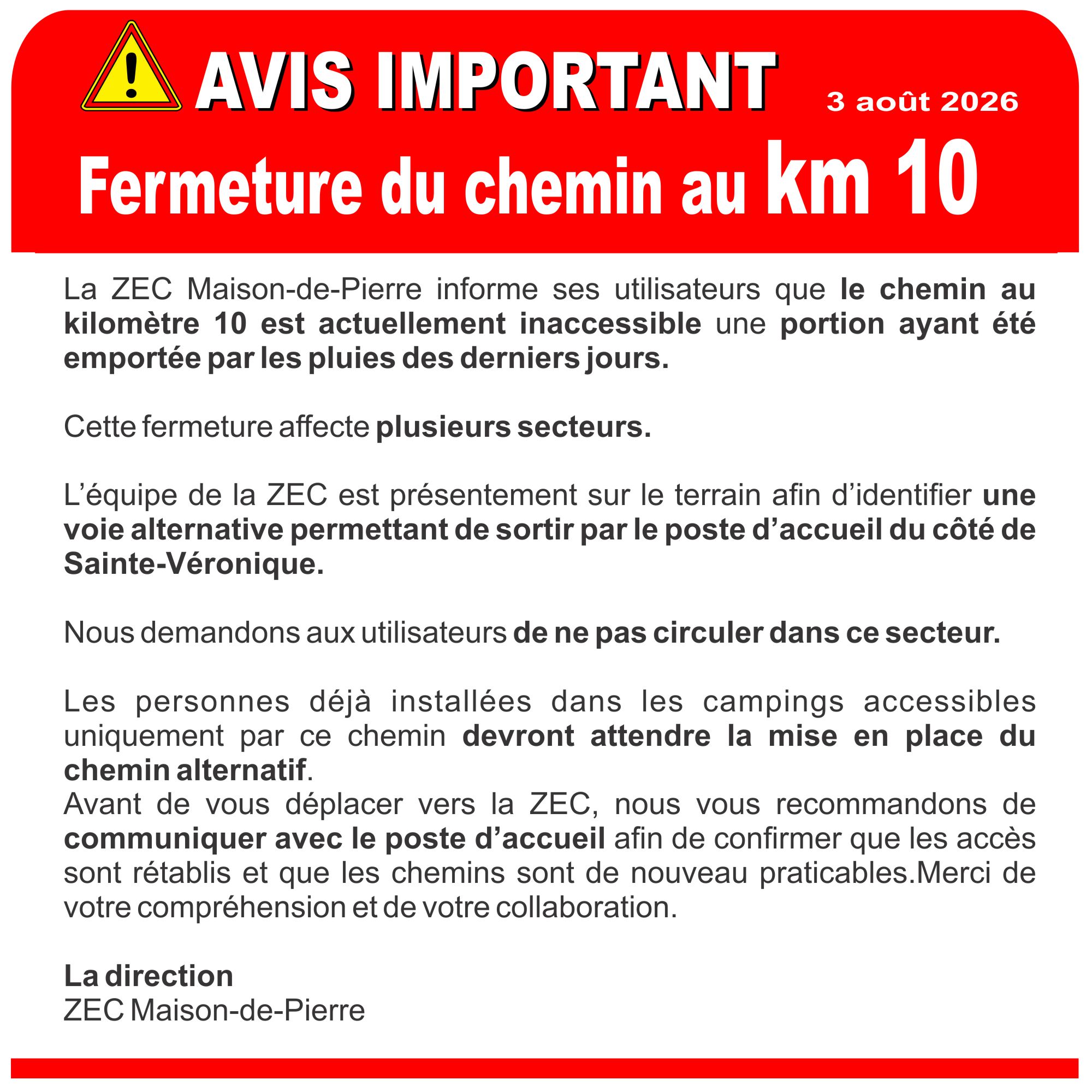 Communique 10milles 03 08 2026 01