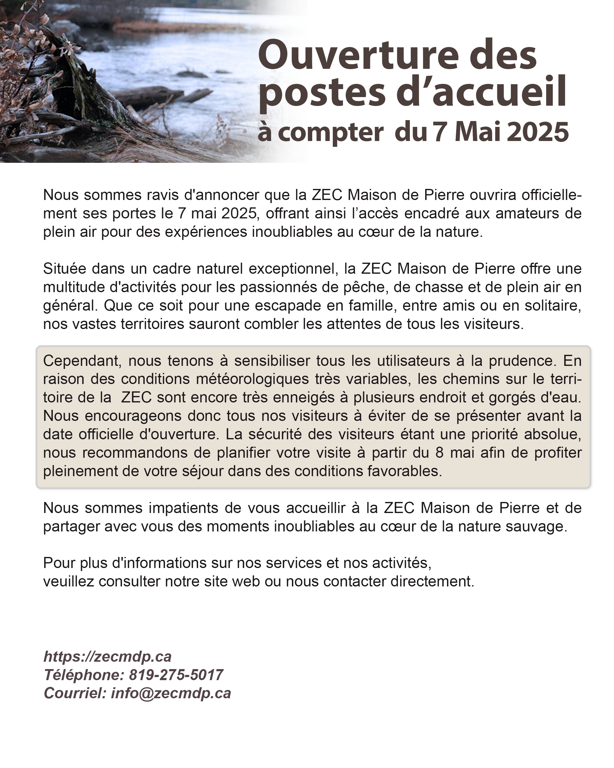 publication ouverture