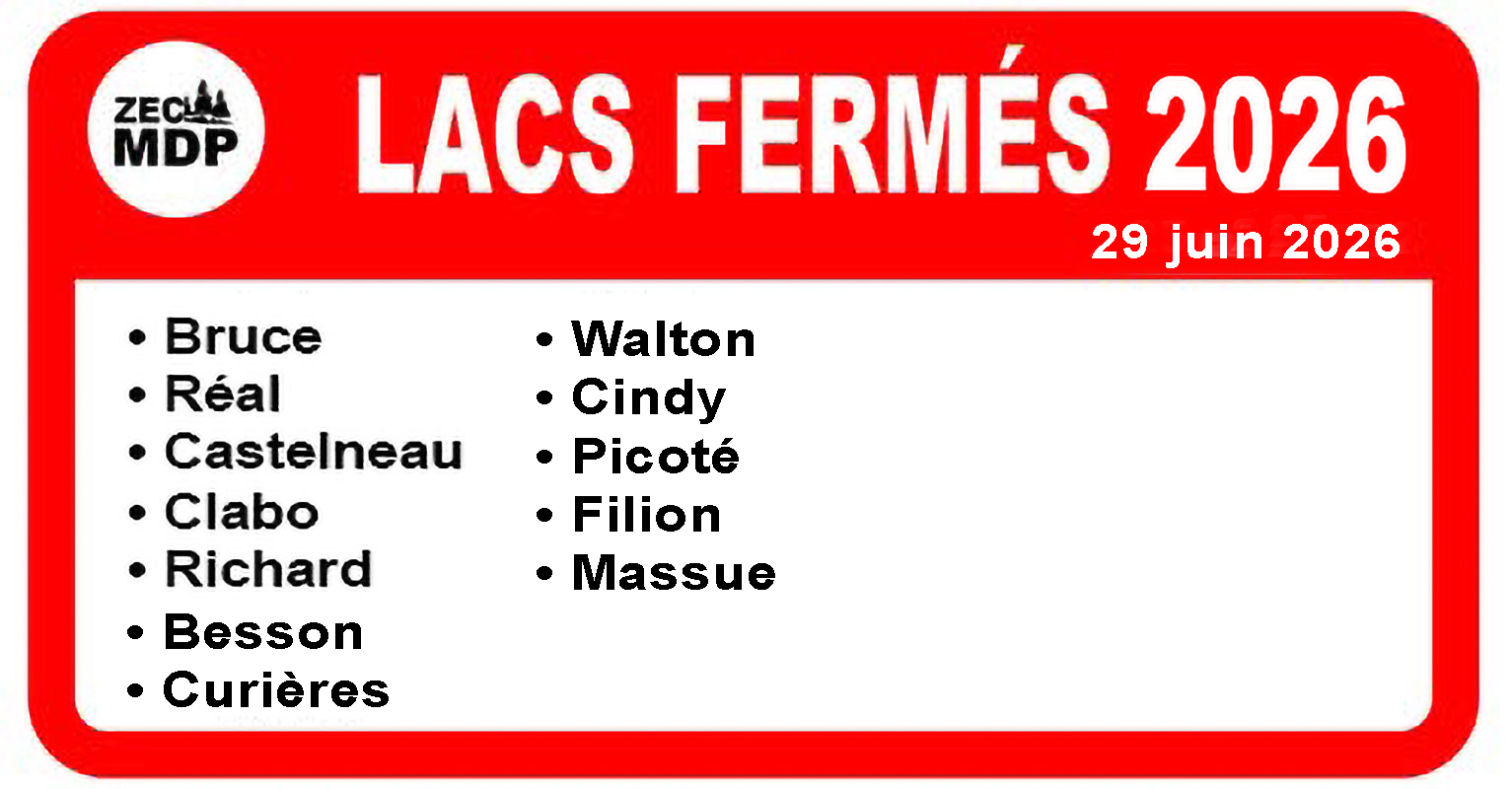 lacs fermes 29 juin 2026 WEB